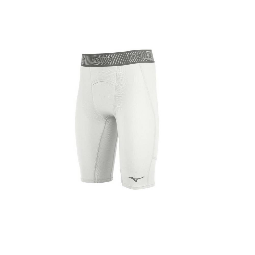 Mens Mizuno Aero Vent Padded Sliding Baseball Shorts White Philippines (OWFMKZ456)